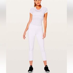 Lululemon Train Times 7/8 Pant *25" White Sz 6